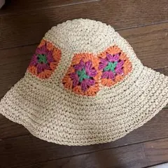 エイチアンドエム　h&m キッズ　ベビー　帽子　フラワー　花　麦わら　ハットのサムネイル