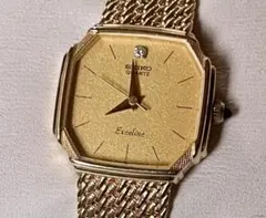 SEIKO Exceline ゴールド腕時計レア