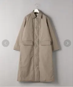 ビューティーアンドユース　タフタキルトステンカラーコート　S