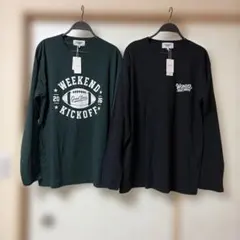 しまむら メンズ 長袖 Tシャツ LLサイズ 2枚セット