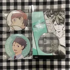 ハイキュー 及川徹 缶バッジ、缶バッジケース セット