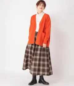 STUDIO CLIPブラウン ロングスカート