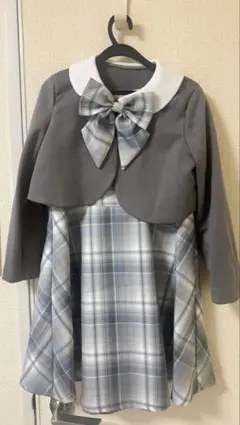 キャサリンコテージ　チェックジャンパースカート＆ボレロジャケットスーツセット