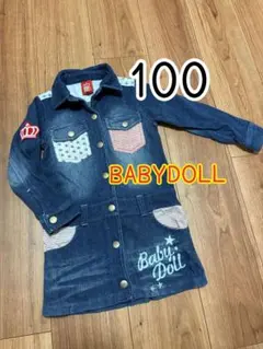 BABYDOLL100デニムワンピース