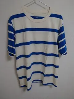 激安！JW ANDERSON×UNIQLO オフホワイト ストライプ Tシャツ