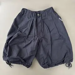 Perush サイドパイピングワイドハーフパンツ