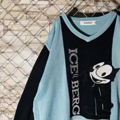 90s ICEBERG Felix the Cat ニット ヴィンテージ　伊製のサムネイル