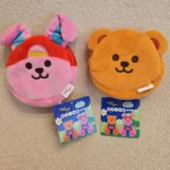 ウィグルウィグル ミニポーチ カラビナ付き 2個セット