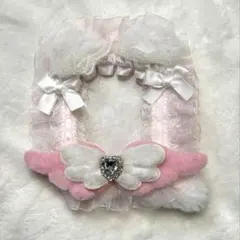 硬質ケース デコ ハンドメイド ピンク 猫耳 トレカ レース リボン 推し活