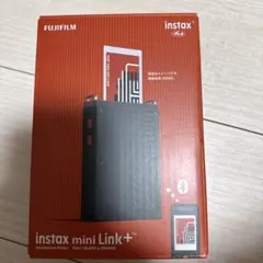 instax mini Link+ スマートフォンプリンター ブラック・オレンジ