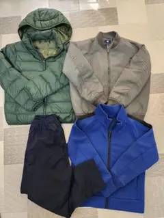 ユニクロ　秋冬　140　美品　４点セット