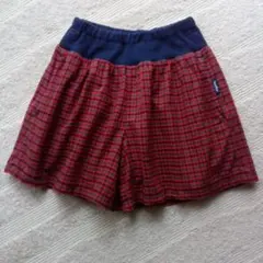 ファミリア　120　キュロットスカート　ファミリアチェック