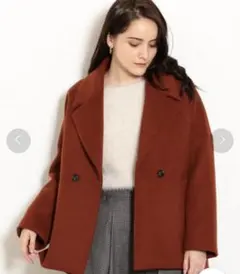 green label relaxingオーバーサイズ ショート ダブル コート