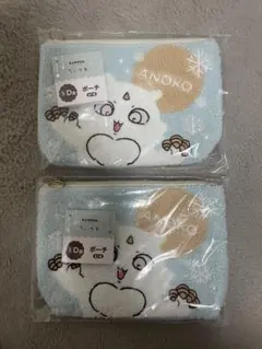 ちいかわ　一番くじ　ANOKO 雪だるま ポーチ
