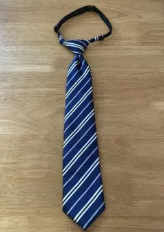 子供用 ネクタイ ネイビー ストライプ