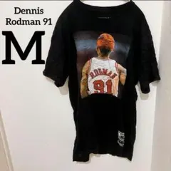 Dennis Rodman 91【M】Tシャツ ブラック 半袖 バスケット 古着