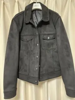 ZARA ブラック スエード風ジャケット M