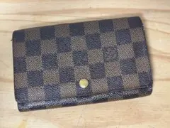 B0106-14　ルイヴィトン　二つ折り財布　＊シリアルあり　＊ステッチ外れあり