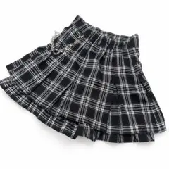 pium チェック柄 プリーツスカート キュロット