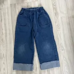 キッズ デニムロングパンツ ロールアップのサムネイル