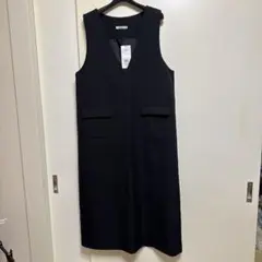 新品未使用Opaque.CLIP ブラック Vネックワンピース M