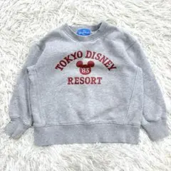 n8448 東京ディズニーリゾート ミッキーロゴ 長袖トレーナー キッズ110