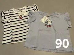 プティマイン　プティプラ　新品　半袖　Tシャツ　90