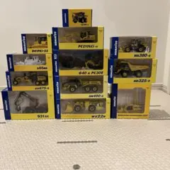 コマツ　1/87ミニチュア12点セット