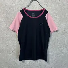 【NIKE】ナイキ（S）トレーニングTシャツ＊胸ロゴ＊ジム＊ランニング＊ラグラン