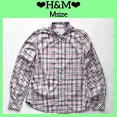 ❤︎H&M❤︎ チェック柄 長袖シャツ Mサイズ 　　　　　　　　　　　　　　(23のサムネイル