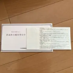 JR九州鉄道株主優待券