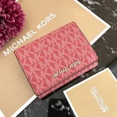 4 新品 MICHAEL KORS マイケルコース 財布 折り財布 ピンク