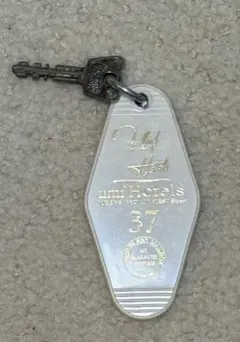 ヴィンテージ風 モーテルキー キーホルダー 海外ホテルキー風 37