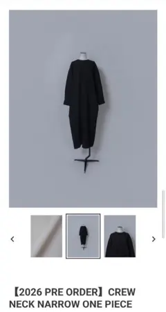 ローヘン lohen CREW NECK NARROW ONE PIECE