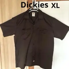 Dickiesディッキーズ☆半袖ワークシャツ (XL)ブラウン