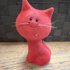 旧東海銀行トミーネコ昭和レトロ 猫の貯金箱 陶器製 置物　非売品