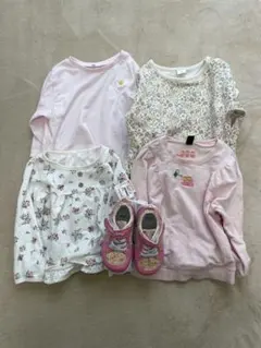 春用薄手 キッズスウェット&ロンT&キッズシューズ 15cm 5点セット