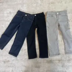 未使用⭐︎H&Mキッズデニムパンツ スリム&スキニーフィット3色セット