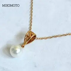 MIKIMOTO ミキモト 真珠 18K イエローゴールド ペンダントトップ