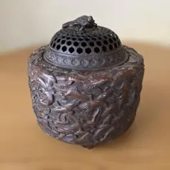 伝統工芸 高岡銅器 名匠 彫金師 佐野宏采 華鶴（はなづる） 香炉