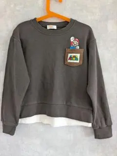 スーパーマリオ ポケット付き トレーナー