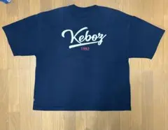 【大人気‼️】 keboz バックプリントtシャツ ネイビー ロゴ 半袖のサムネイル