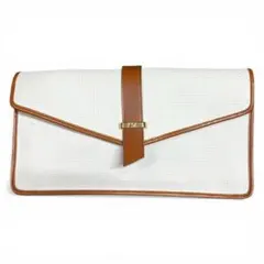 YSL イヴサンローラン クラッチバッグ ロゴ金具 フランス製 ヴィンテージ