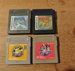 ゲームボーイソフト　ポケットモンスター　赤・黄・金・銀　4種セット