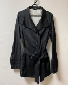 COMME CA ISM トレンチコート ブラック Ｌサイズ