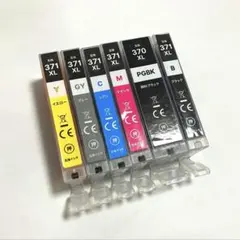 互換インクカートリッジ 370XL 371XL 6色セット