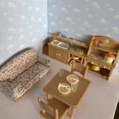 シルバニアファミリー家具小物まとめキッチンリビング