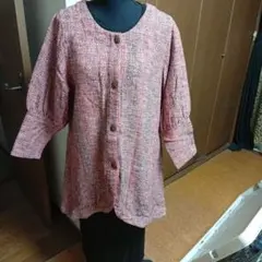 ノーカラーコート個性的フリーサイズ値下げ