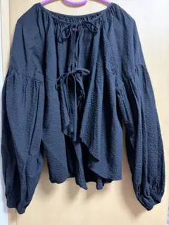 クラシカルエルフ・前あきトップス ブラウス (L size) 黒