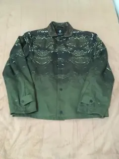 Sサイズ MARCELO BURLON グリーン プリント バネス ジャケットのサムネイル
